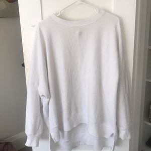 Aerie oversized white sweatshirt